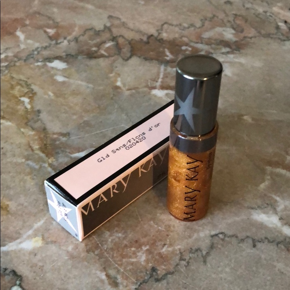 💄NIB Mary Kay Gold Sequins Lipgloss